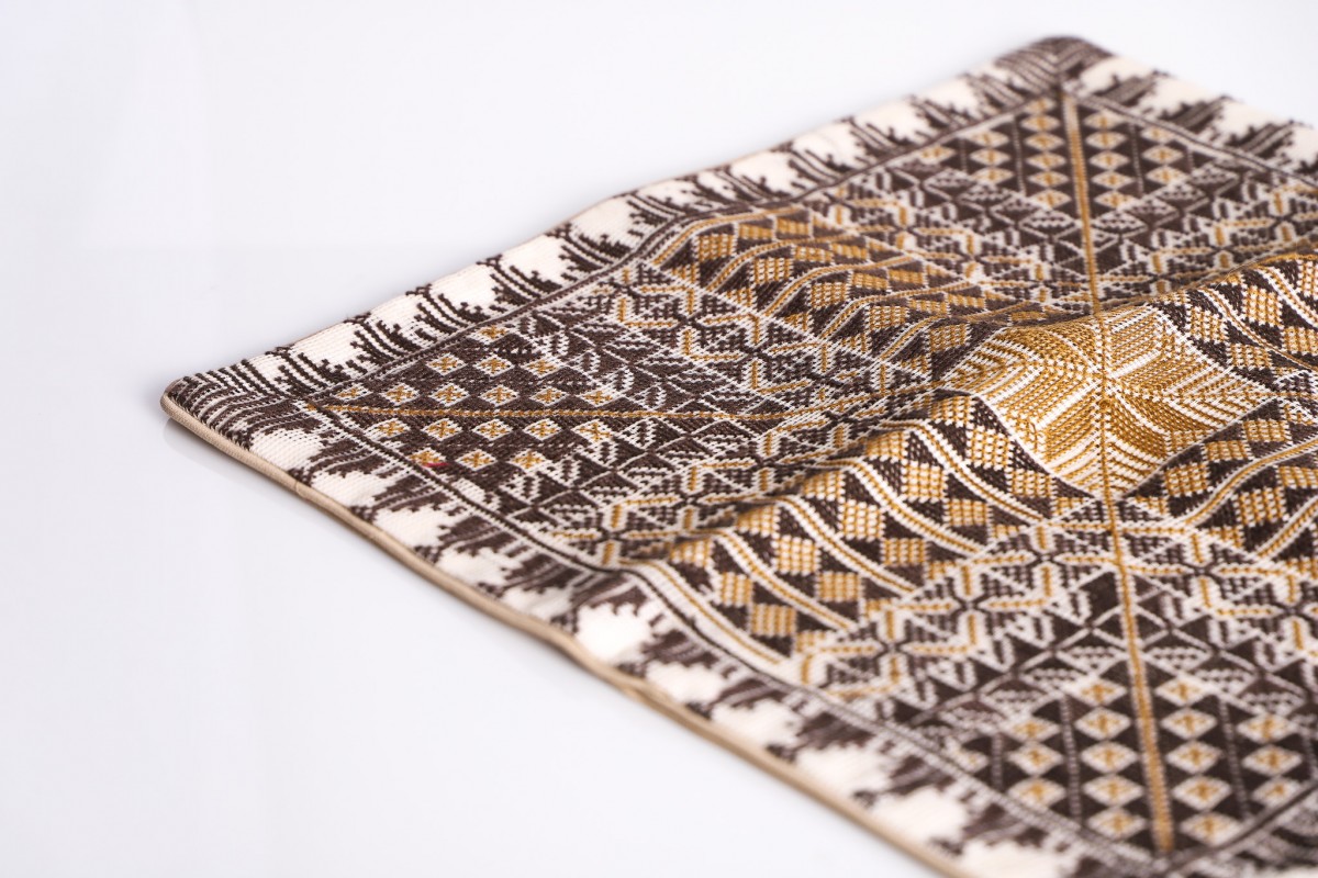 Decorative Handcrafted Embroidered Square Pillow - Perfect for Your Living Room