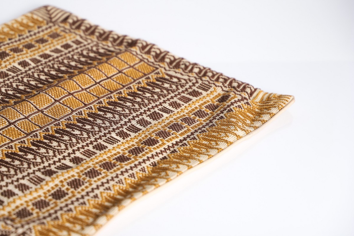 Handcrafted Embroidered Square Pillow - Beautiful Accent Cushion for Sofa