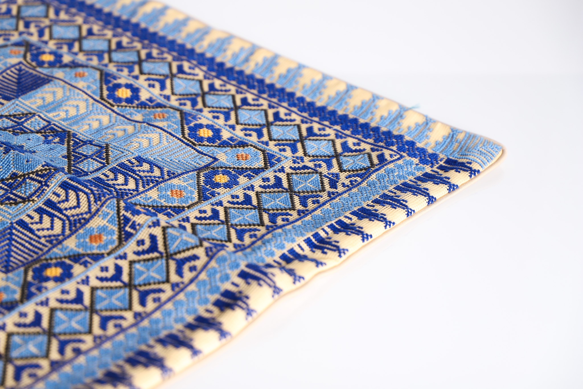 Handmade Embroidered Square Pillow - A Unique Touch for Your Home Decor