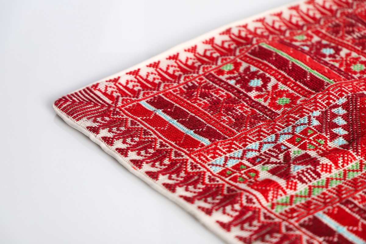 Elegant Handcrafted Embroidered Pillow - Square Cushion for Any Room