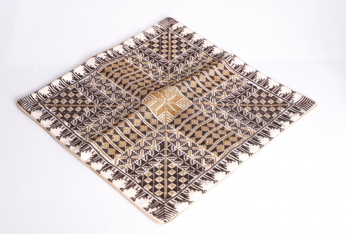 Decorative Handcrafted Embroidered Square Pillow - Perfect for Your Living Room