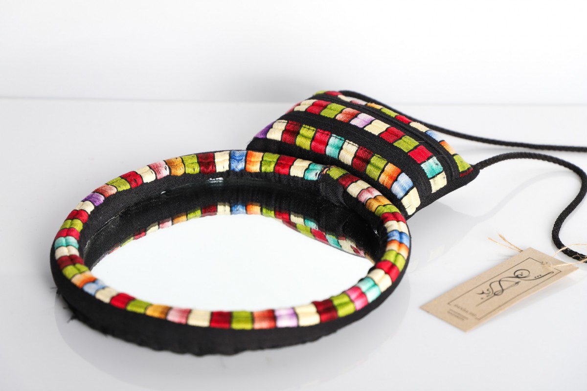 Handcrafted Embroidered Mirror – A Reflection of Art & Heritage