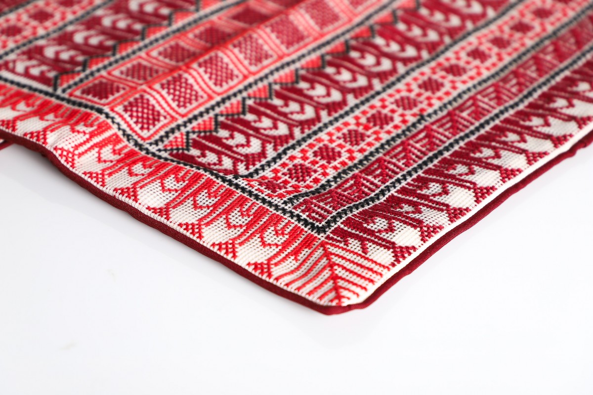 Handcrafted Embroidered Square Pillow - A Perfect Accent for Your Cozy Space