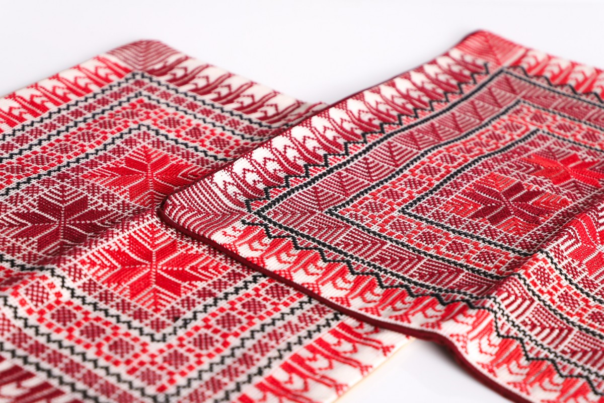 Traditional Handcrafted Embroidered Pillow - Square Accent Cushion