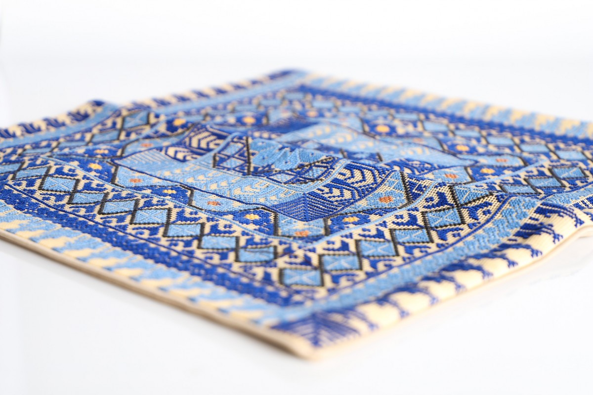 Handmade Embroidered Square Pillow - A Unique Touch for Your Home Decor