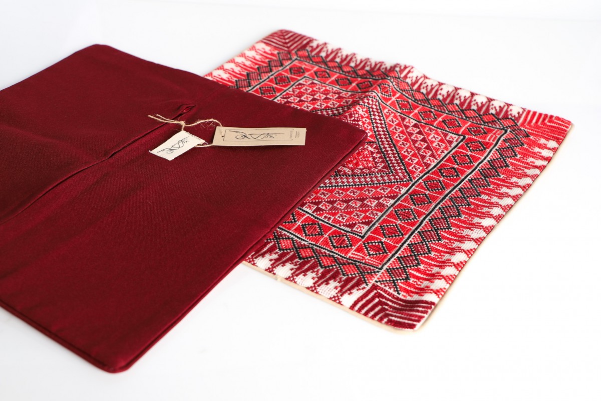 Handcrafted Embroidered Square Pillow - Timeless Design for Modern Homes