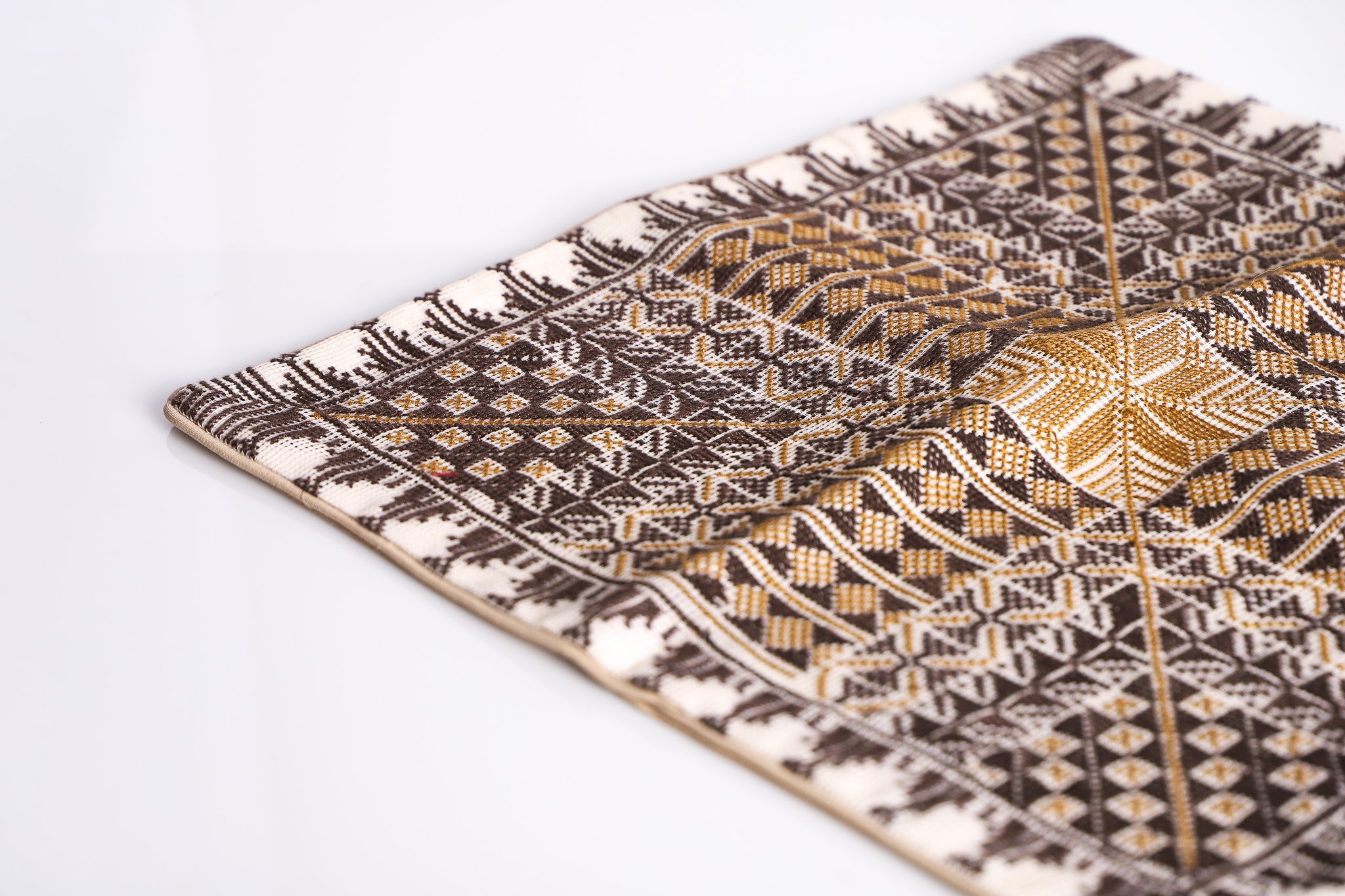 Decorative Handcrafted Embroidered Square Pillow - Perfect for Your Living Room