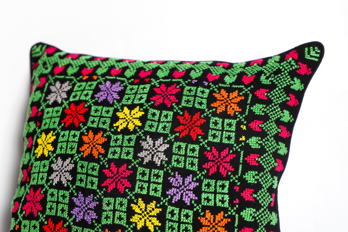 Threaded Tales – A Cushion That Weaves Palestinian Heritage