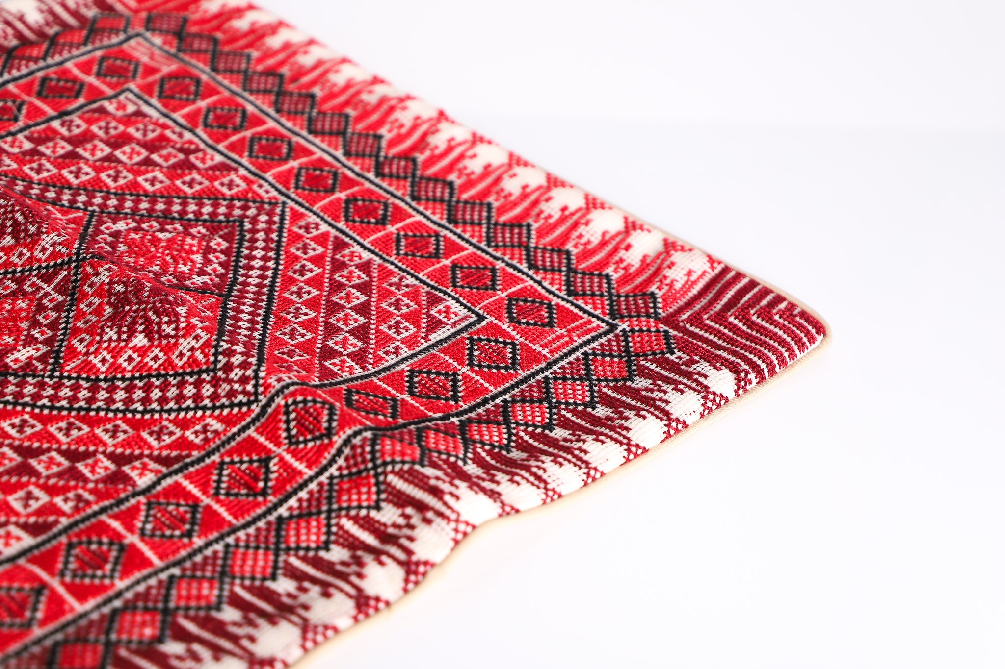 Handcrafted Embroidered Square Pillow - Timeless Design for Modern Homes