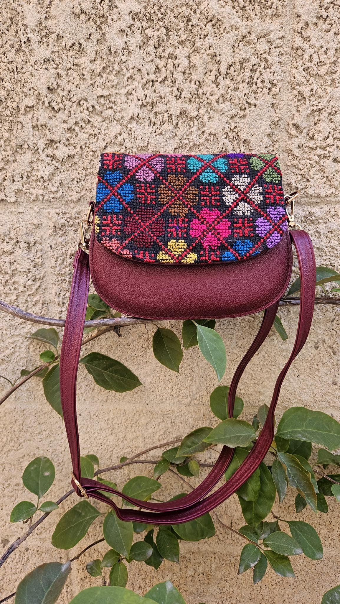 Palestinian Embroidered Crossbody Bag
