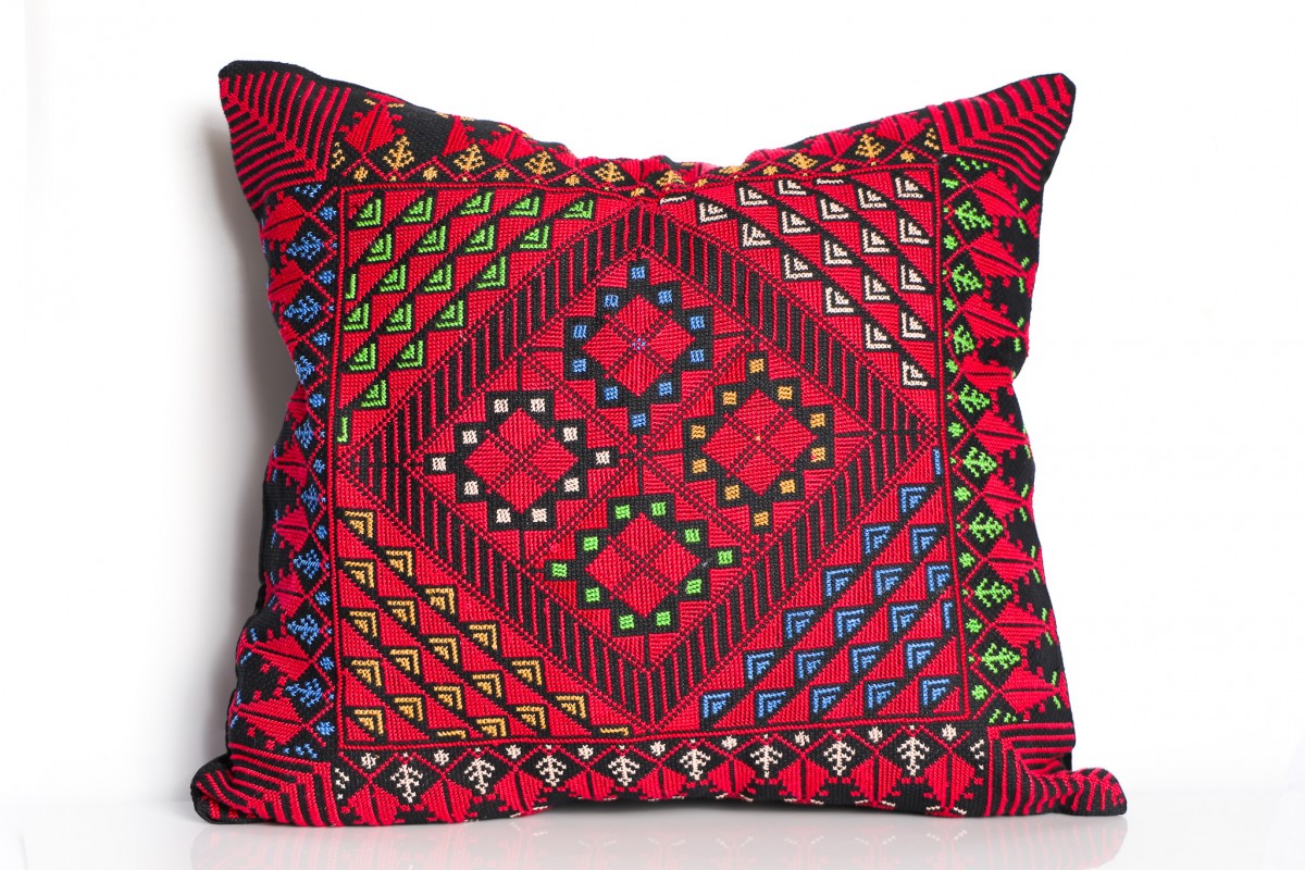 Woven Wonders: Handcrafted Embroidered Cushion for a Stylish Home