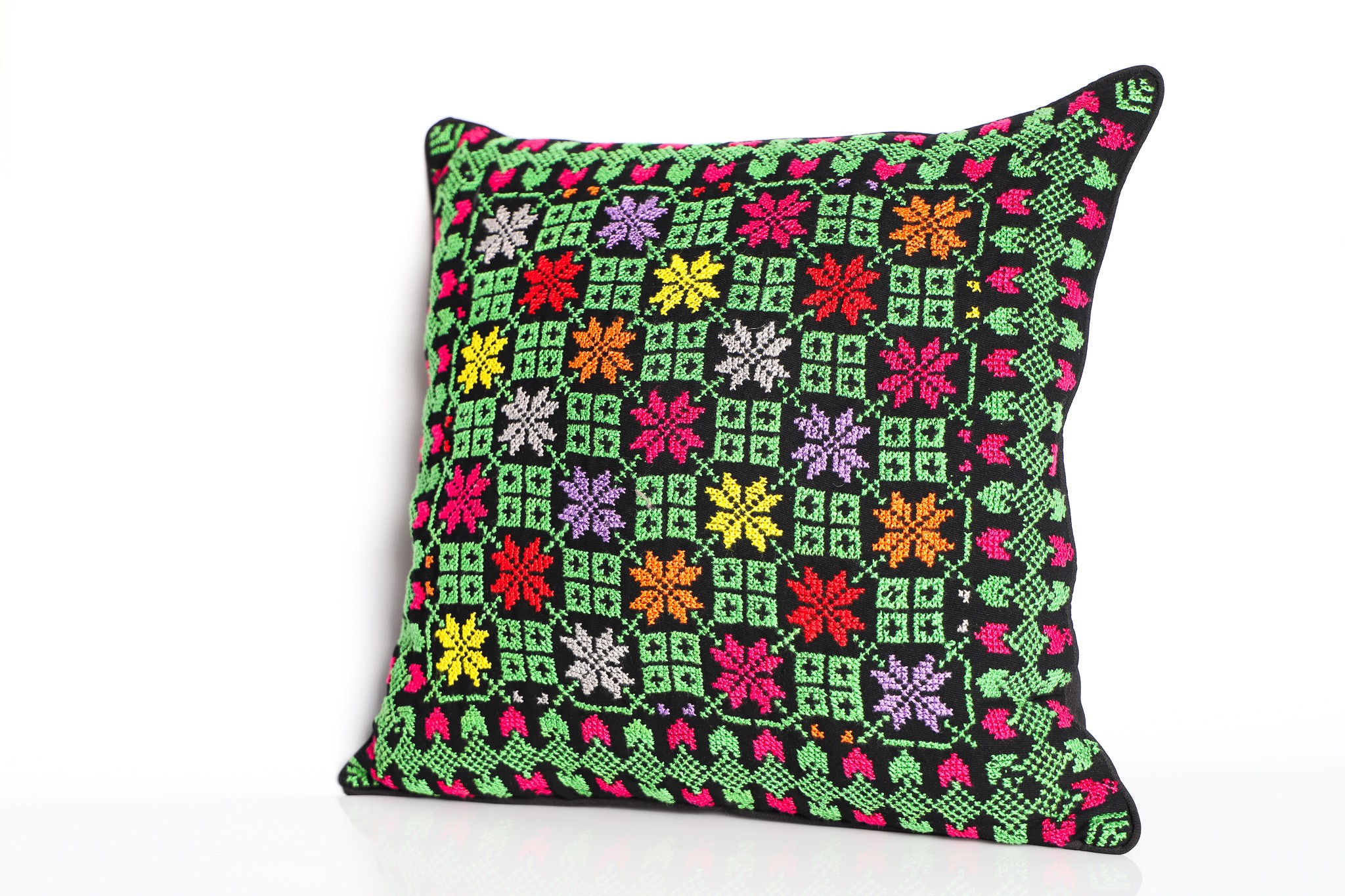 Threaded Tales – A Cushion That Weaves Palestinian Heritage
