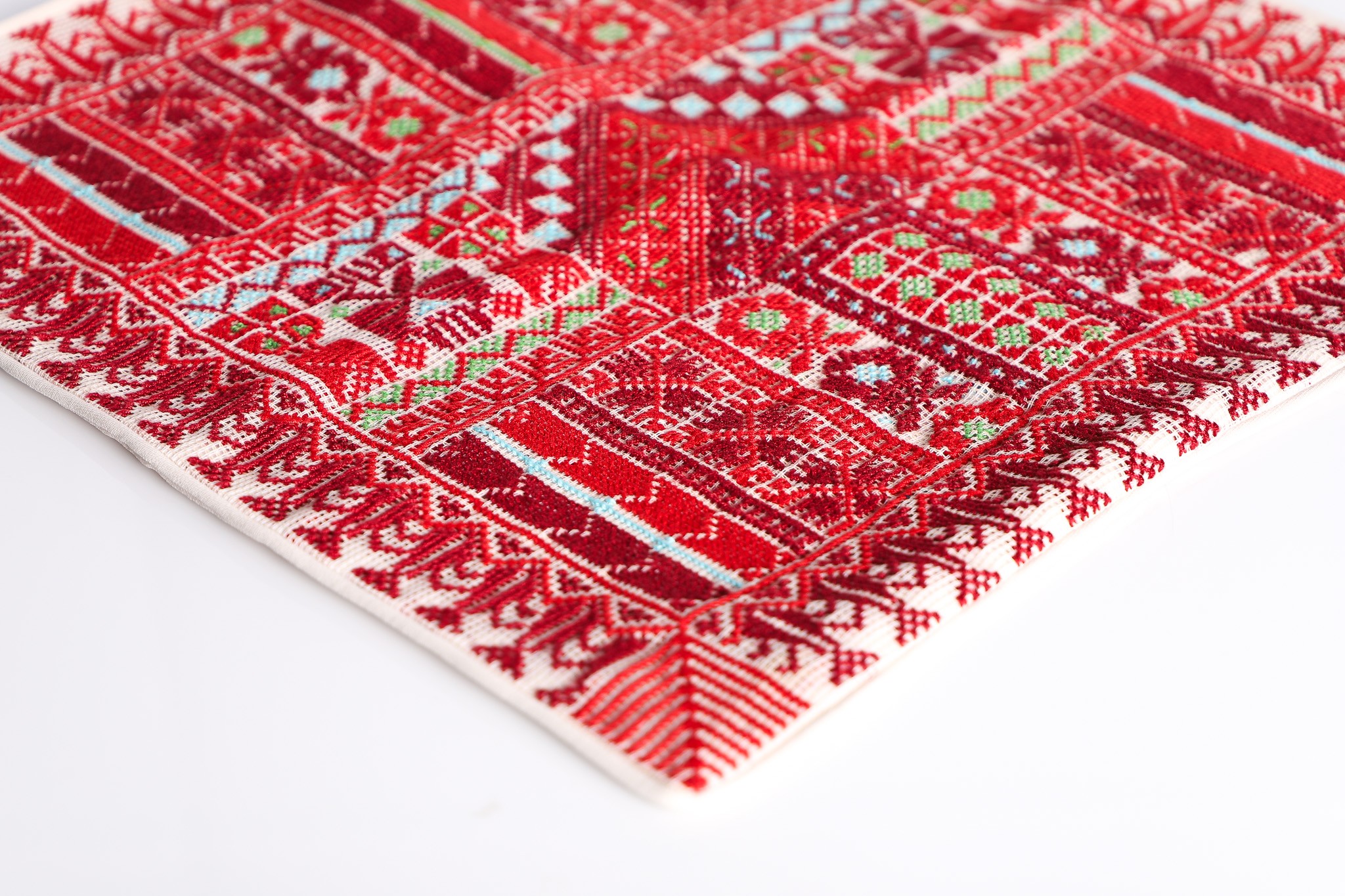 Elegant Handcrafted Embroidered Pillow - Square Cushion for Any Room