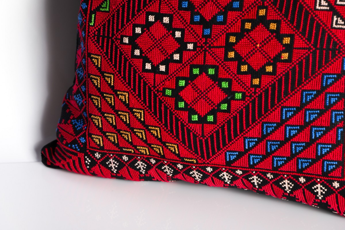 Woven Wonders: Handcrafted Embroidered Cushion for a Stylish Home