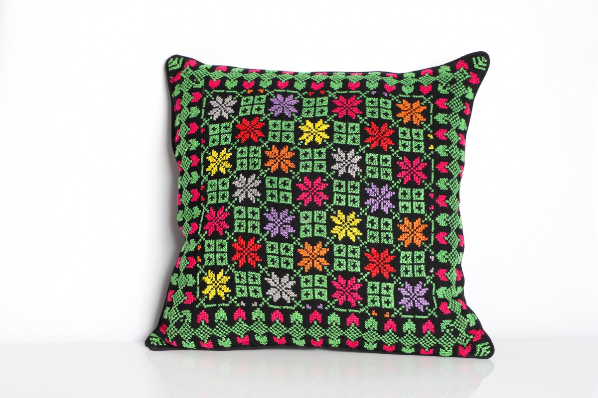 Threaded Tales – A Cushion That Weaves Palestinian Heritage