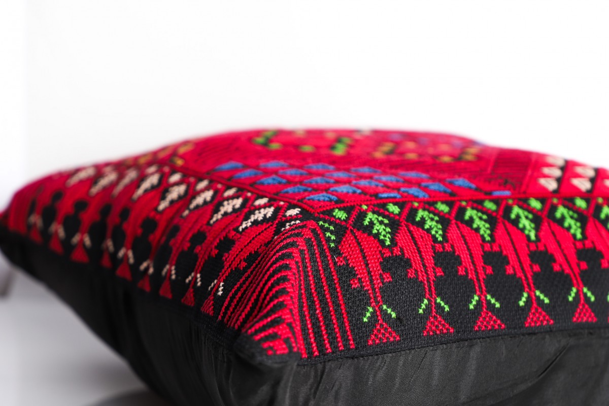 Woven Wonders: Handcrafted Embroidered Cushion for a Stylish Home