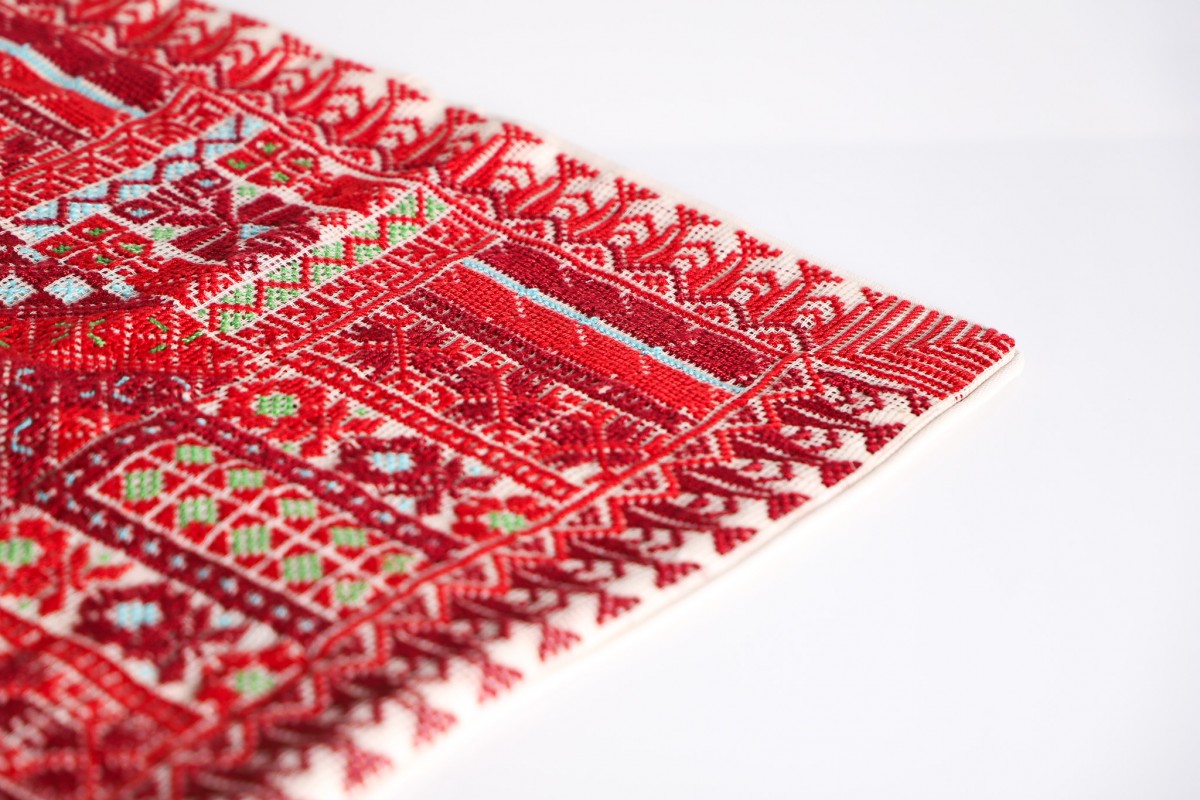 Elegant Handcrafted Embroidered Pillow - Square Cushion for Any Room