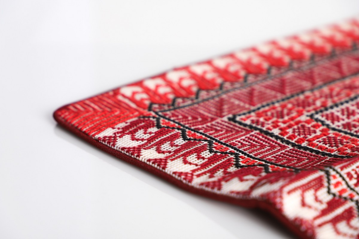 Threaded with Tradition: Handcrafted Embroidered Square Pillow