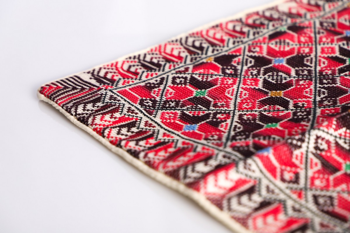 Authentic Handcrafted Embroidered Square Pillow - Perfect for Modern Interiors